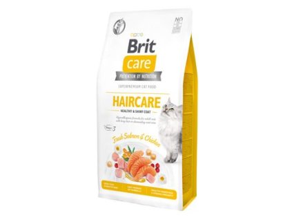 Brit Care Cat GF Haircare Healthy&Shiny Coat 7kg pošk