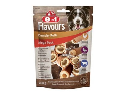 Pochoutka 8in1 Flavours Crunchy Rolls 200g MEGA PACK