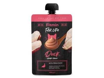 Fitmin For Life cat Cream sauce kachní kapsa 100g