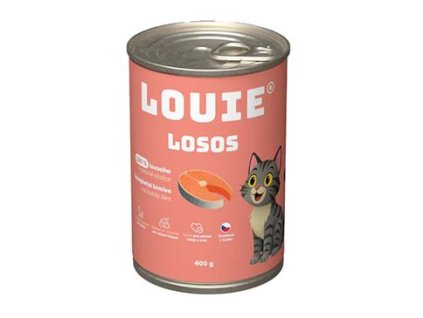 Louie Cat konz. Losos s prebiotiky 400g