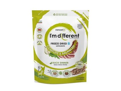 I´M DIFFERENT krmivo mrazem suš. Raw Duck Dinner 156g