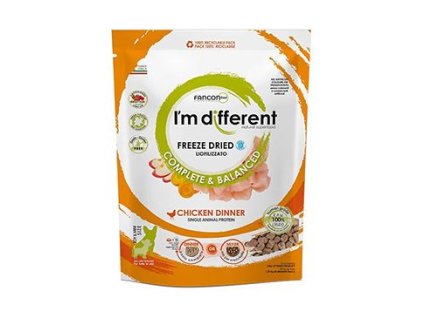 I´M DIFFERENT krmivo mrazem suš. Raw Chick.Dinner 156g