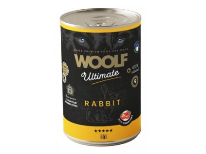 WOOLF Ultimate DogFood konz. Rabbit 400g