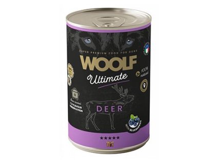 WOOLF Ultimate DogFood konz. Deer 400g