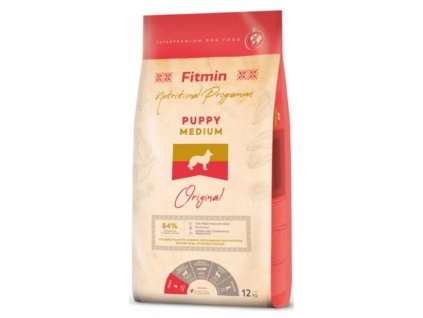 Fitmin Medium Puppy 12kg poškozený obal