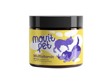 MOVit PET Multivitamin, s příchutí masa 100tbl