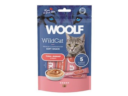 WOOLF WildCat Cream Regular Tuna&Shrimp 5x14g