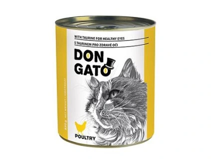 Don Gato cat konz. drůbeží 850g