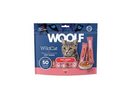 WOOLF WildCat Cream Regular Tuna&Shrimp 50x14g