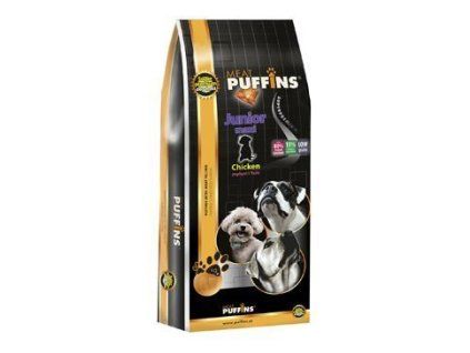 Puffins Dog Junior Maxi Chicken 1kg exp
