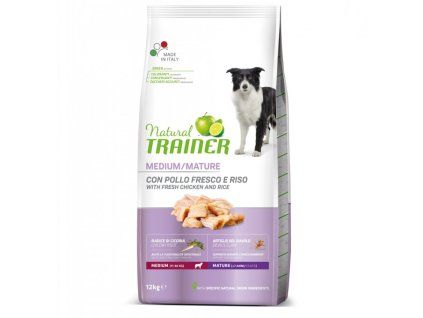 TRAINER Natural Medium Maturity cerst.Kuře 12kg pošk