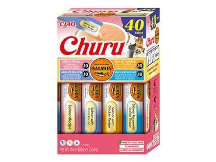 Churu Cat BOX Salmon Recipe 40x14g