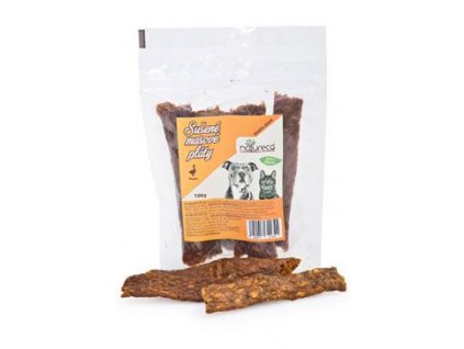 NATURECA pochoutka Masové pláty Kachna, 100%maso 100g