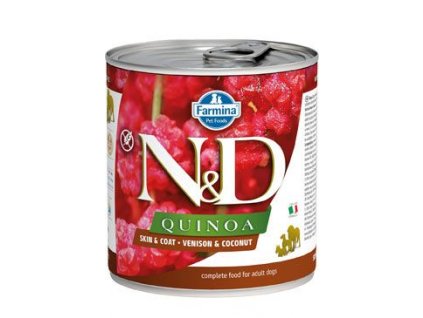 N&D DOG QUINOA Adult Venison & Coconut 285g