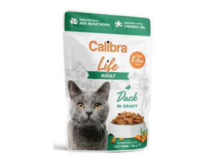 Calibra Cat Life kapsa Adult Duck in gravy 85g