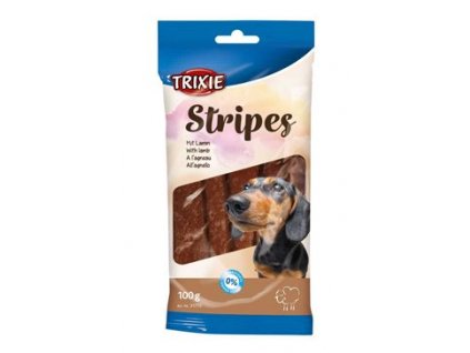 Pochoutka STRIPES light jehněčí pro psy 10ks/100g TR