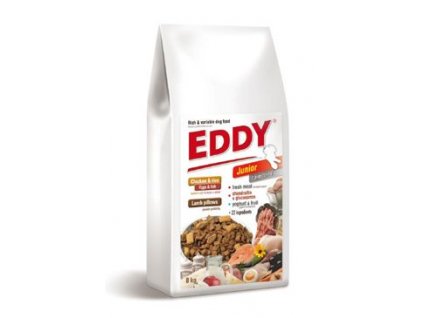 EDDY Junior Large Breed s masovými polštářky 8kg