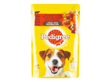 Pedigree kapsa Adult hovězí/jehně ve šťávě 100g