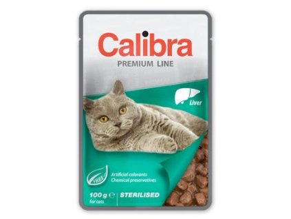 Calibra Cat kapsa Premium Sterilised Liver 100g