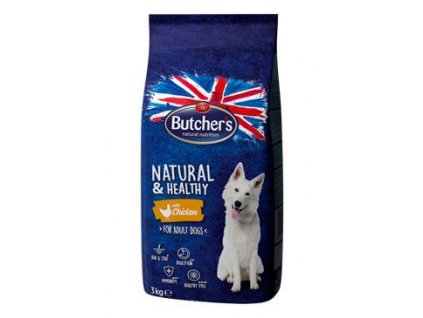 Butcher's Dog Natural&Healthy Dry s kuřecím masem 3kg