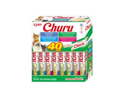 Churu Cat BOX Tuna Seafood Variety 40x14g