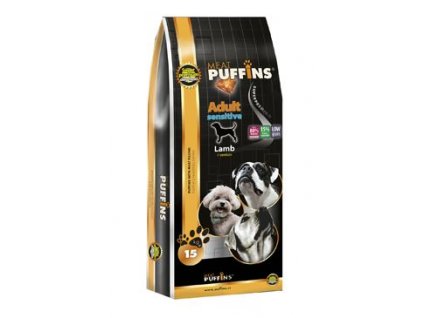 Puffins Dog Adult Sensitive Lamb Rice 15kg