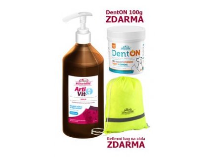 VITAR Veterinae ArtiVit Sirup 1000ml+DentON100g+batůže