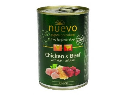 Nuevo pes Junior Kuřecí a Hovězí konz. 400g