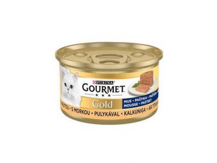 Gourmet Gold konz. kočka pašt. jemná krůta 85g