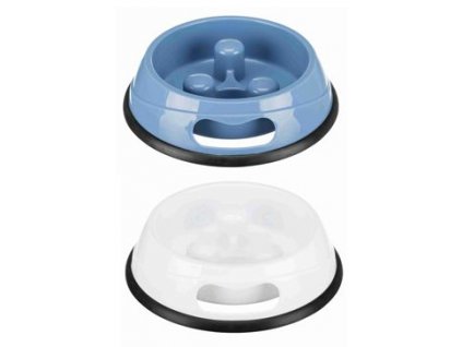 Miska plast proti hltání 0,45l 20cm mix barev TR