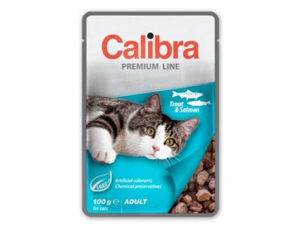 Calibra Cat kapsa Premium Adult Trout & Salmon 100g