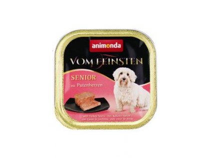 Animonda paštika pes Senior krůtí srdíčka 150g