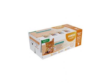 Iams Cat Adult mix masa v omáčce multipack 48x85g