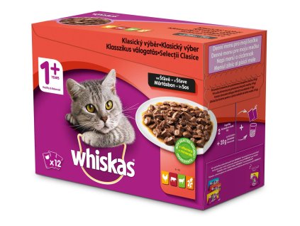 Whiskas adult klasický výběr ve šťávě 12 x 100 g