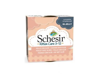 Schesir Cat konz. Kitten kuře/aloe v želé 85g