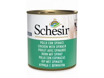 Schesir Dog konz. Adult kuře/špenát 285g