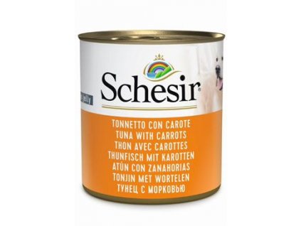 Schesir Dog konz. Adult tuňák/mrkev 285g