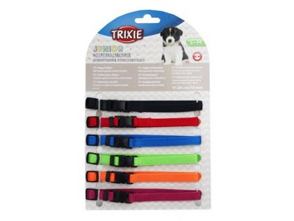 Obojek nylon pro štěňata rozez.S-M 17-25cm/10mm 6ks TR