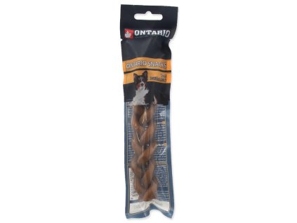 ONTARIO Rawhide Snack Braided Stick 15 cm 1ks