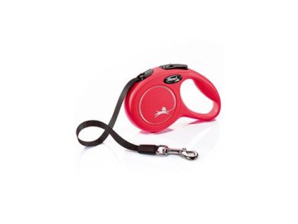 Vodítko FLEXI Classic New XS pásek 3m/12kg červená