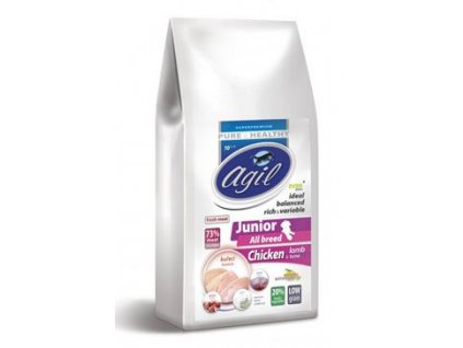 Agil Junior All Breed Low Grain Chicken,Lamb,Tuna 2kg