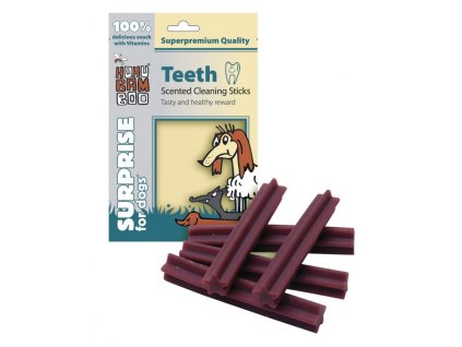 Huhubamboo Teeth - Dentální tyčky na čištění zubů s vůní 75g