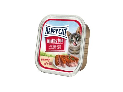 Happy Cat Minkas Duo Menu - Drůbež & Hovězí 100 g