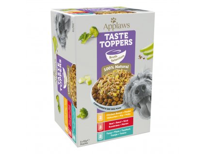 Applaws kapsička Dog Taste Toppers Broth Multipack 6x85g