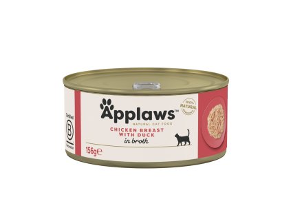 Applaws konzerva Cat Kuřecí prsa s kachnou 156g