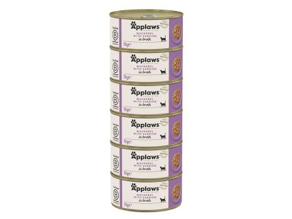Applaws konzerva Cat Makrela se sardinkami 6x 70g
