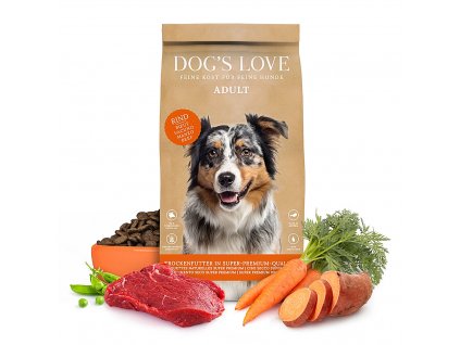 Dog's Love granule Hovězí Adult  2kg
