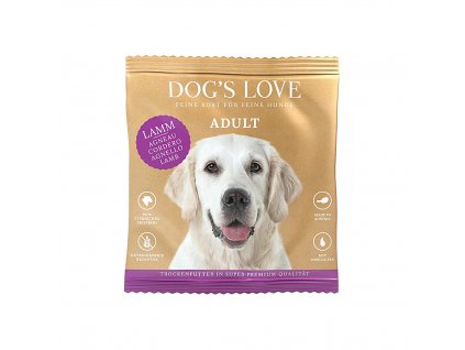 Dog's Love granule Jehněčí Adult NEW - vzorek 80g