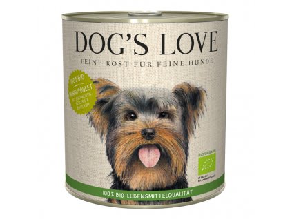 Dog's Love konzerva Bio Kuře 800g