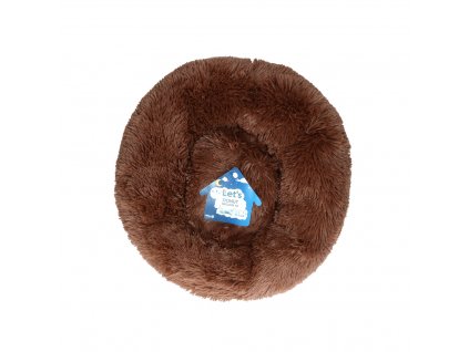 Let's Sleep Donut pelíšek hnědý  50cm